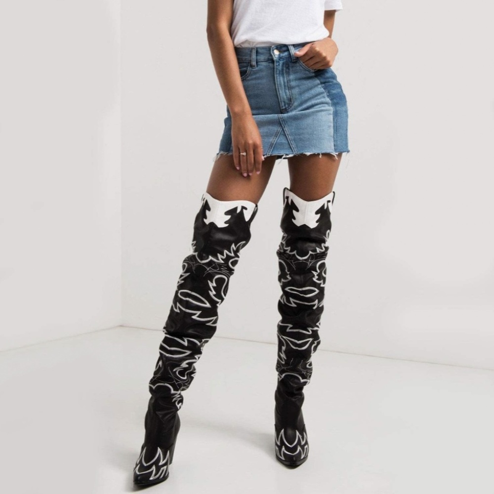 Cape Robbin Kelsey-21 Cowboy Boots Women, Over The Knee Western Cowgirl Boots